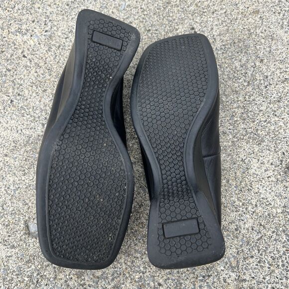 Vintage 90s Leather Slip on Mule Slides - Picture 3 of 10